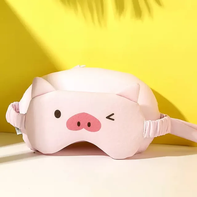Wholesale Cute Animal Portable 2-in-1 Eye Mask Filled Microbead Comfortable U-shaped Pillow