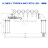 U Tower 6WAY 114mm