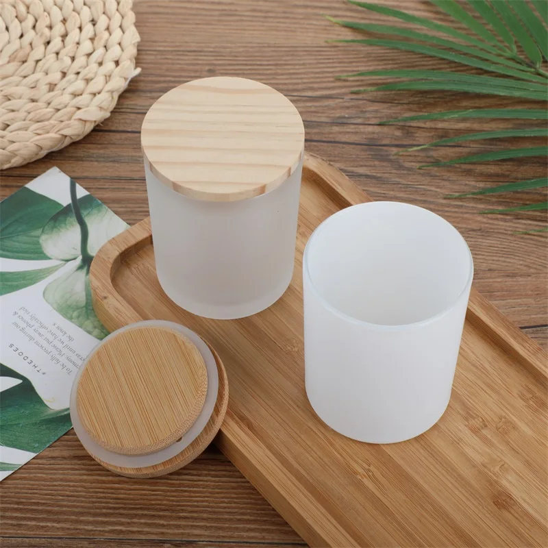 In Stock Wholesale Promotion 8oz 14oz 16oz Matte Black Glass Round