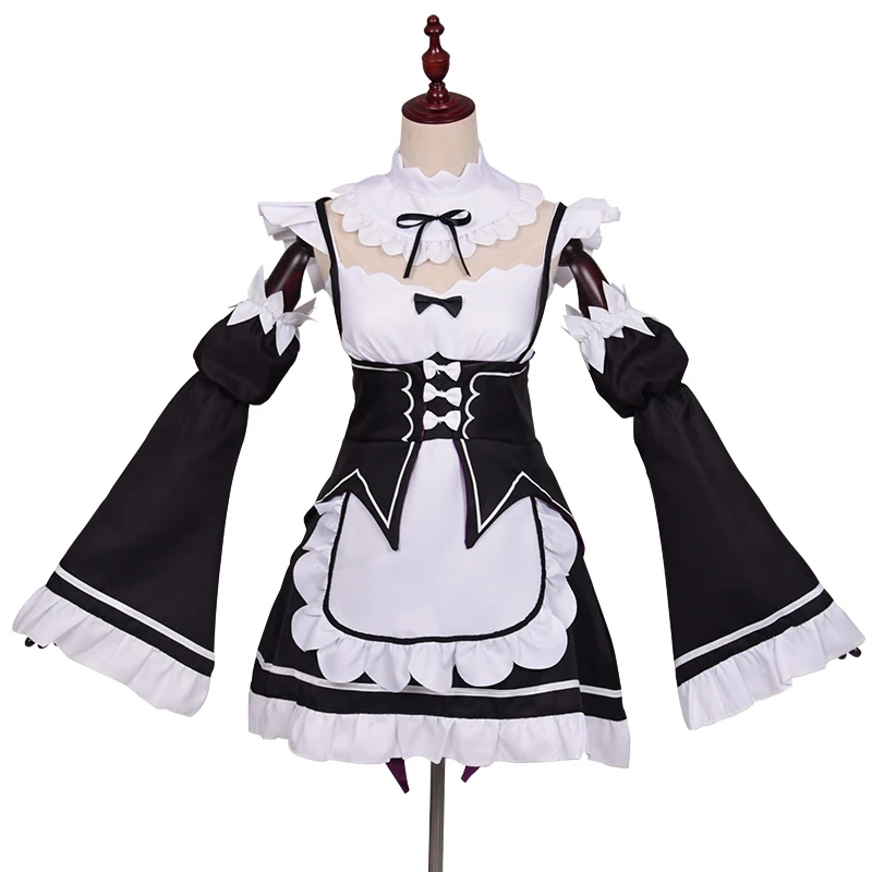 Showman Japan Anime Cosplay Rem Ram Maid Dress Cosplay Party Costume for Women