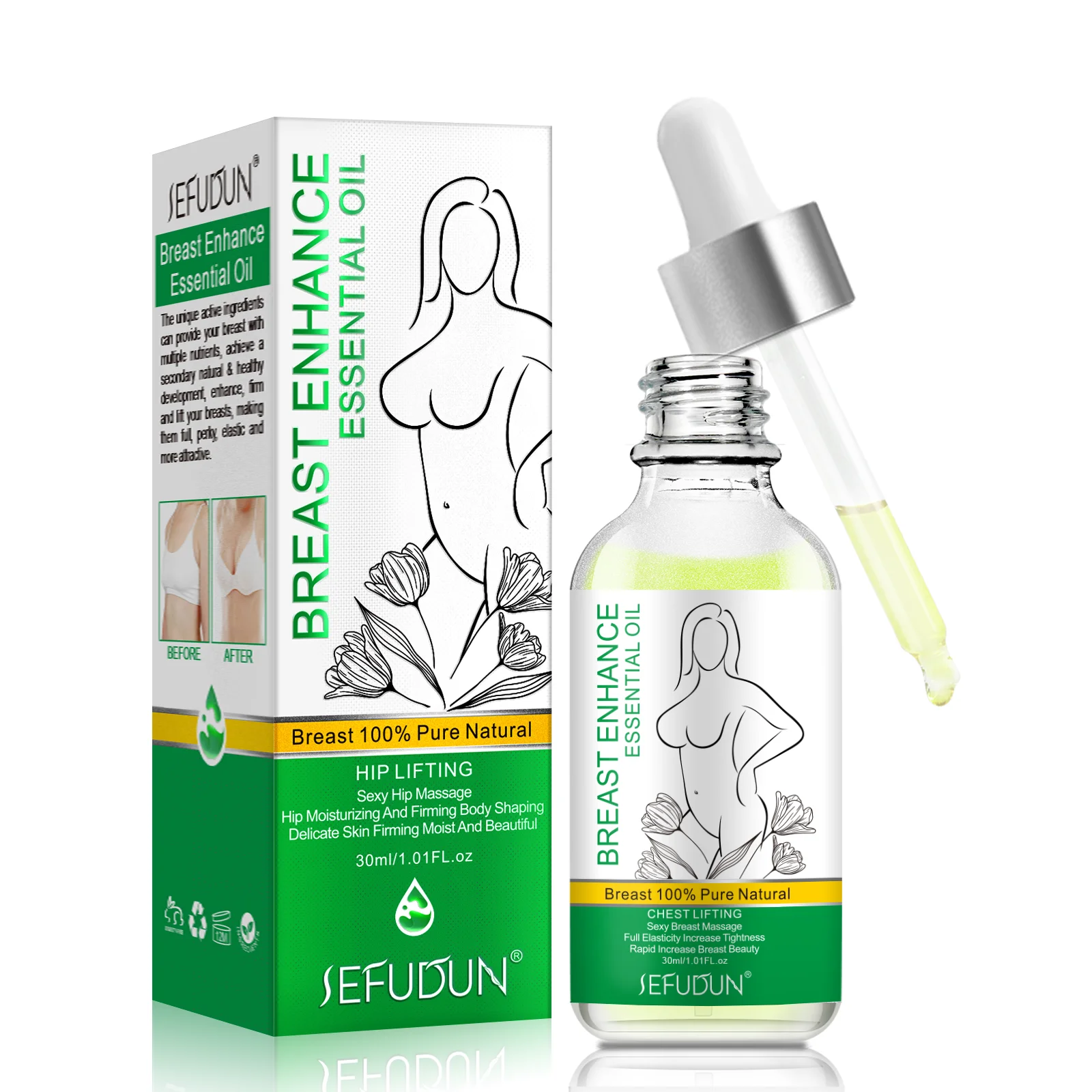 Free Gift] TASEQI 30g Breast Enhancement Cream Breast Enhancer Breast Care  Breast Enlarger Massage Essential Oil