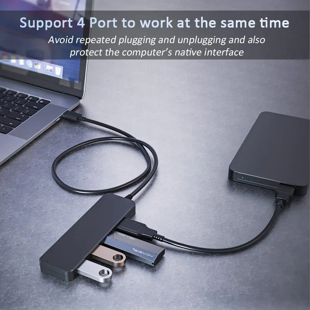 Черный 4-портовый USB 3 0 концентратор разветвитель расширитель для Xbox ноутбука флэш-накопителя HDD консоли принтера камеры клавиатуры