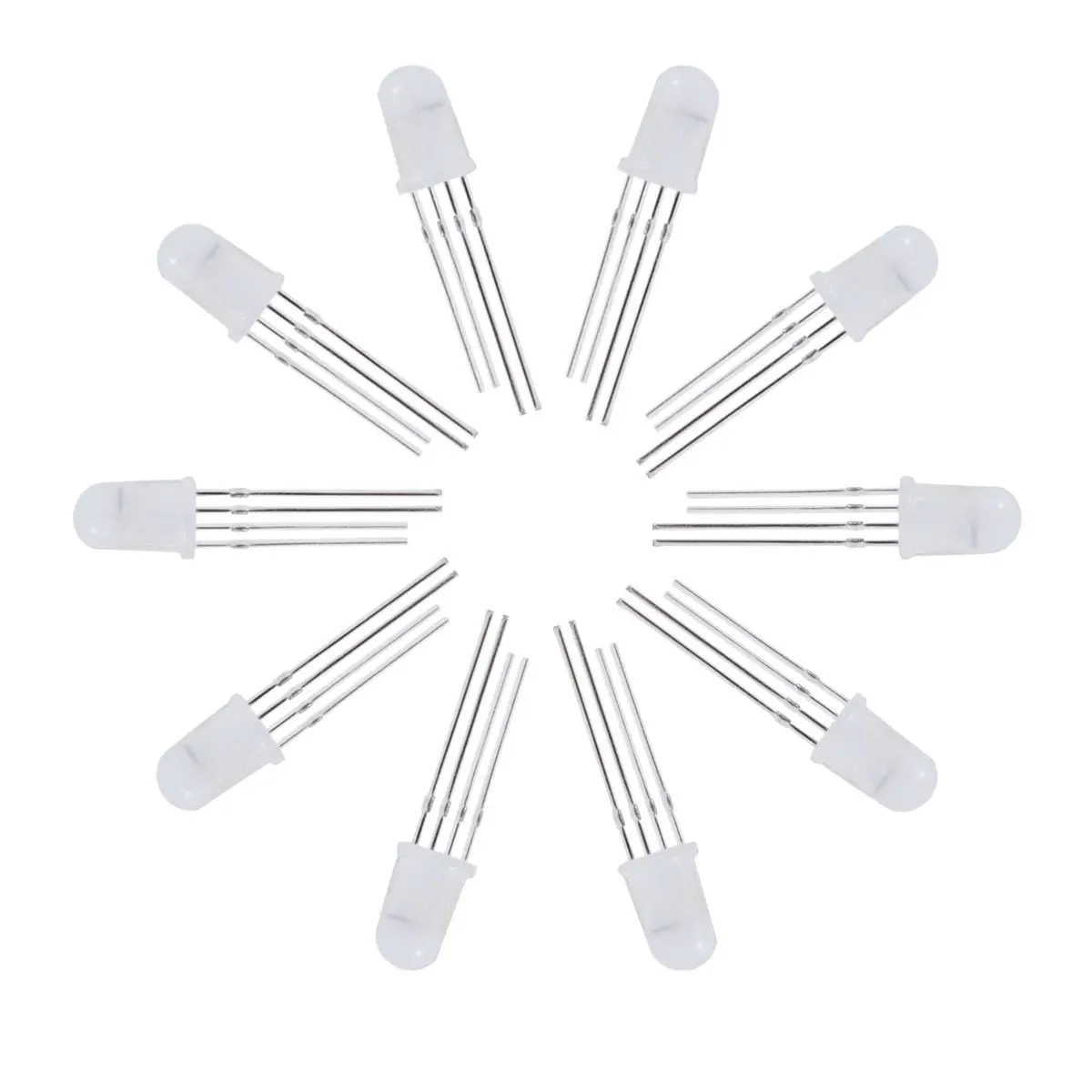 APA106 F5 5mm & F8 8mm Round RGB LED Chipset Full Color Chip DC 5V Built In IC E - Foto 4