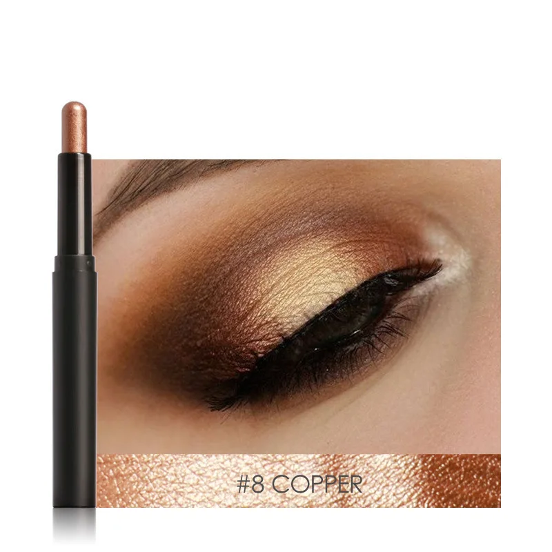 Lilywild Lazy Single Makeup Eyeshadow Packaging Tube Container Custom Shimmer Cream Metallic Private Label Eyeshadow Stick