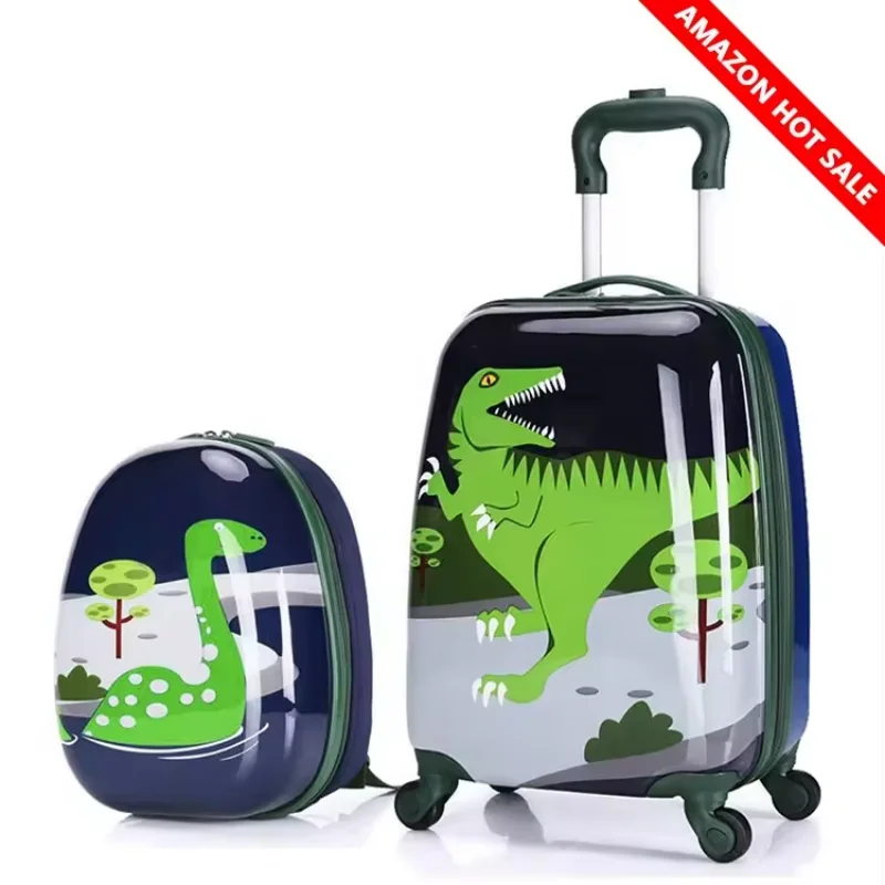 18-Inch Cute Cartoon Student Carry-On Luggage Set Comfortable ABS