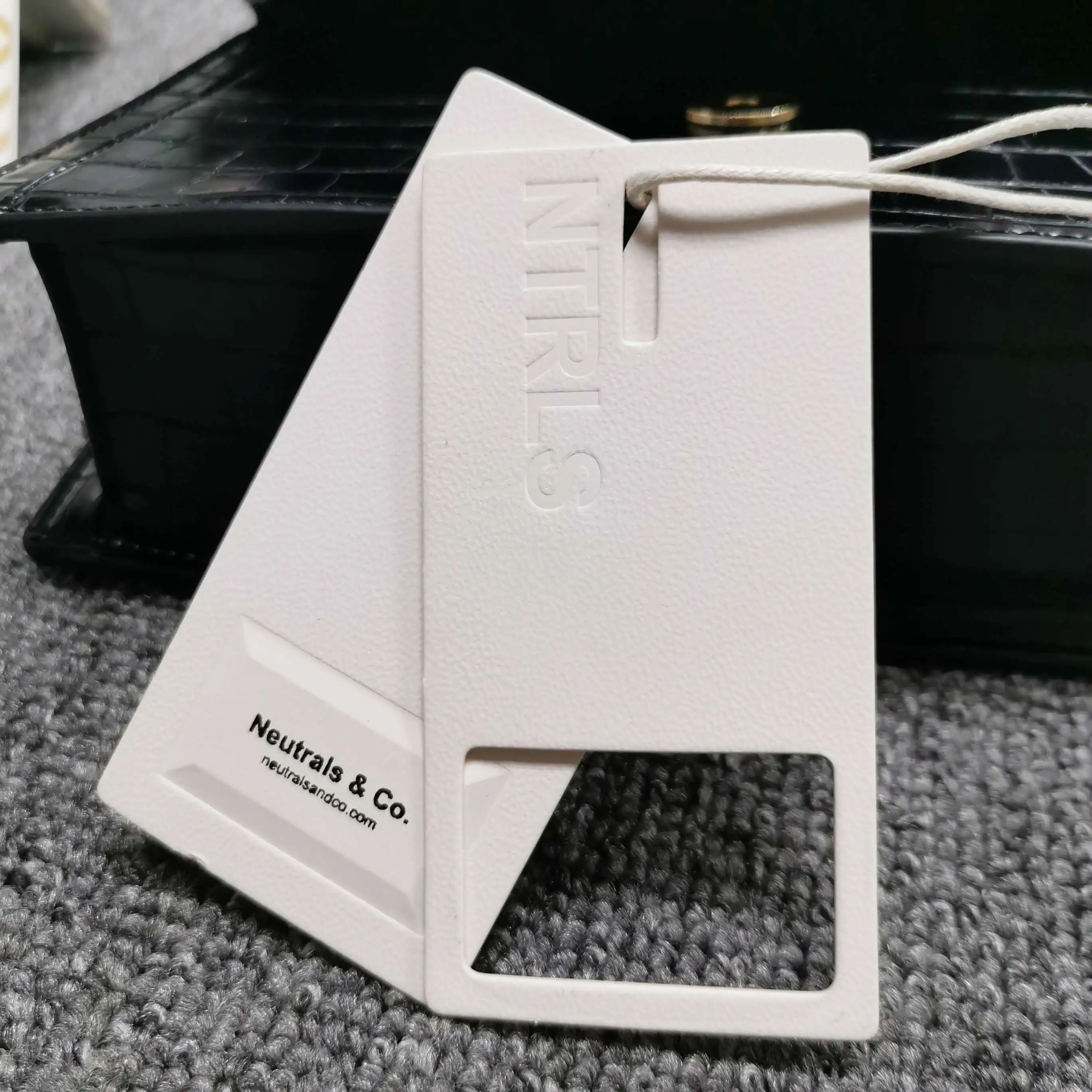 custom garment printed paper hang tag swing tag