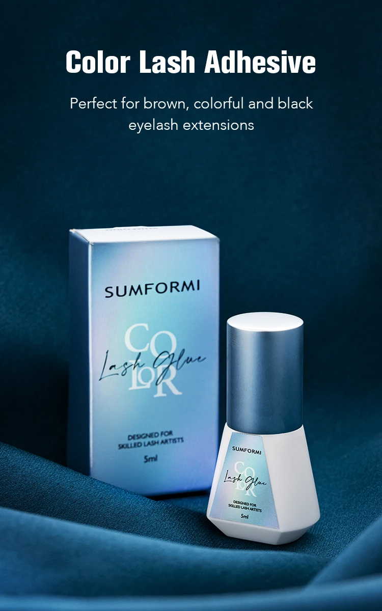 Sumformi Eyelash Extension Adhesive No Fumes Or Burn Oil Resistant