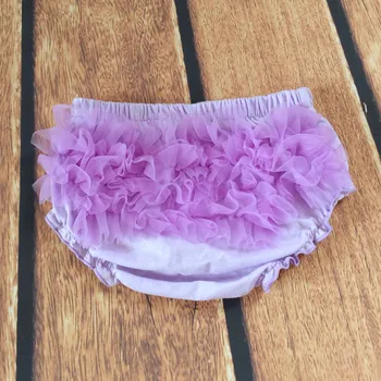 Plain knitted Icing Ruffle Baby Bloomers tutu cute Diaper Cover boutique infant toddlers girls Shorts with lace