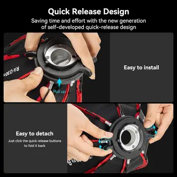 SMALLRIG Mini Parabolic Softbox RA-D30 29cm Quick Release - 4358 detail image