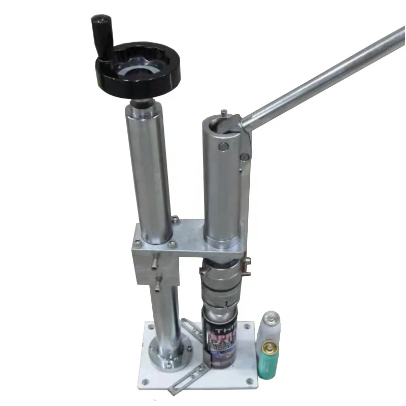 Semi Automatic Spray Crimper Tin Can Valve Crimping Aerosol Sealing Machine