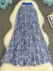 Fiore vintage blu