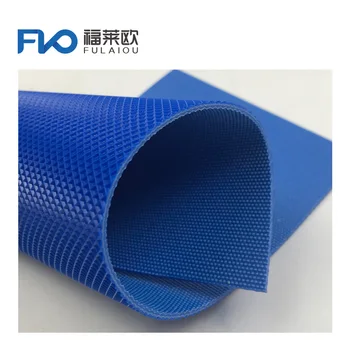 PVC blue conveyor belt wear-resistant PVC diamond pattern conveyor belt for sale