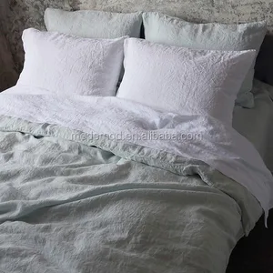 GOTS Stylish Fabrics in Fashion History Sheets for Beds Belgian Flax Linen Comfort Bed Sheet Bedding Set