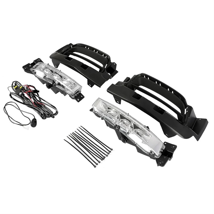 elf bar vape uk Fog Lights for Dodge Charger 2017 2018 2019 2020 Led Fog Light Kit fog lamp  cover grill Headlight wire harness switch 1 set