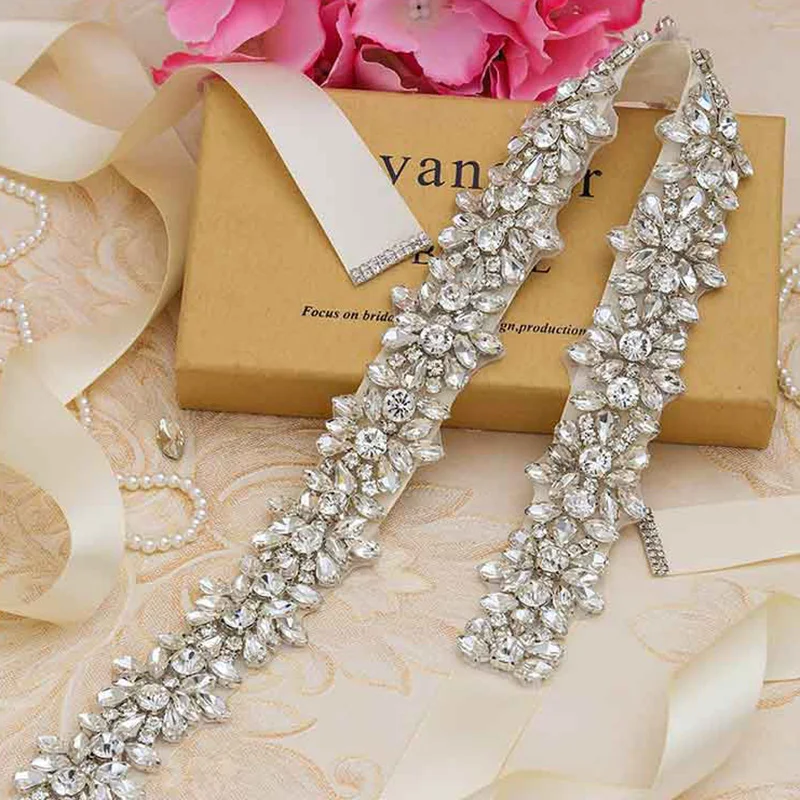 1pc rhinestone Bride Belt Crystal Wedding Belt Wedding Hair Vine