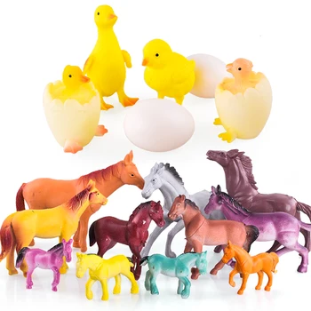 Educational toy farm toy plastic chicken horse farm toy animal for kids