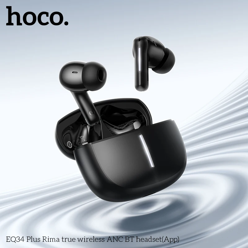 HOCO EQ34 Plus Rima true wireless ANC BT headset(App) Suitable for Blue tooth Headphones for Phones and Tablets