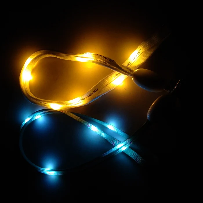 Свистки светящийся защитный трубчатый держатель для карт со светодиодным шнурком