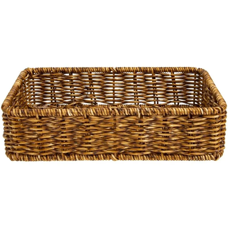 Basket Bread Rattan Serving Storage Bowl Wicker Food Woven Tray ...