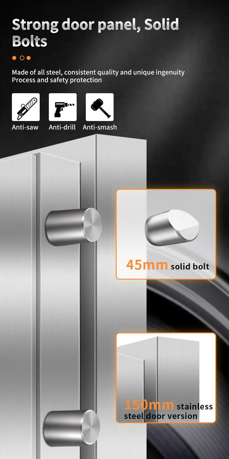 CEQSAFE Customized High Quality Steel Bank Safe Vault Metal Security Door with Electronic Digital Lock supplier