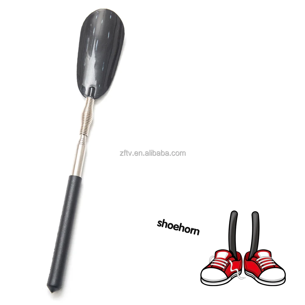 Телескопический обувной рожок с очень длинной ручкой регулируемый раздвижной пластиковый для обуви 16-30