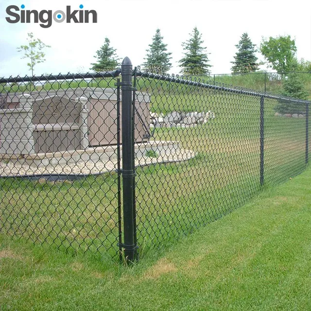 Woven Wire Mesh Diamond PVC Coated Fencing Garden Chain Link Fence...