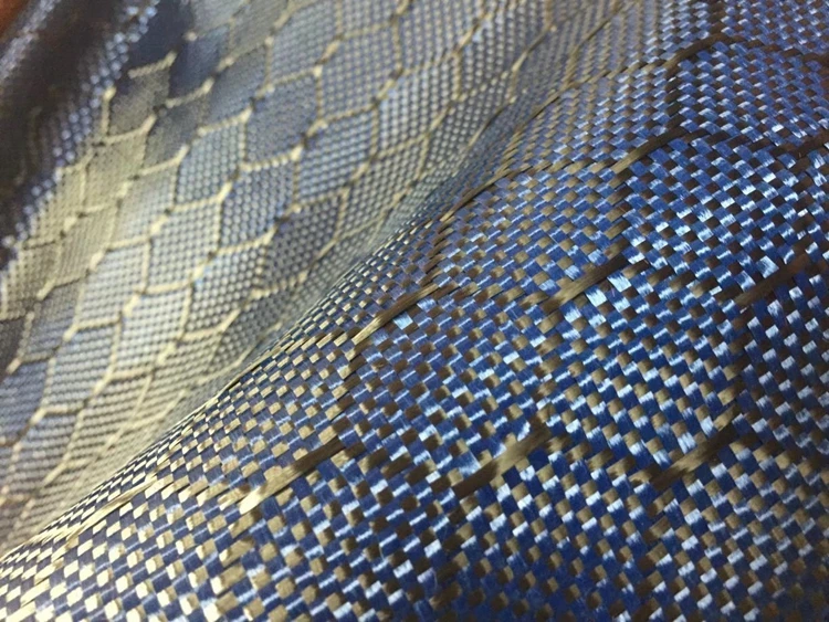 Carbon Fiber Honey Comb Weave Hexagon Carbon Colorful Kevlars Carbon Fiber Fabric