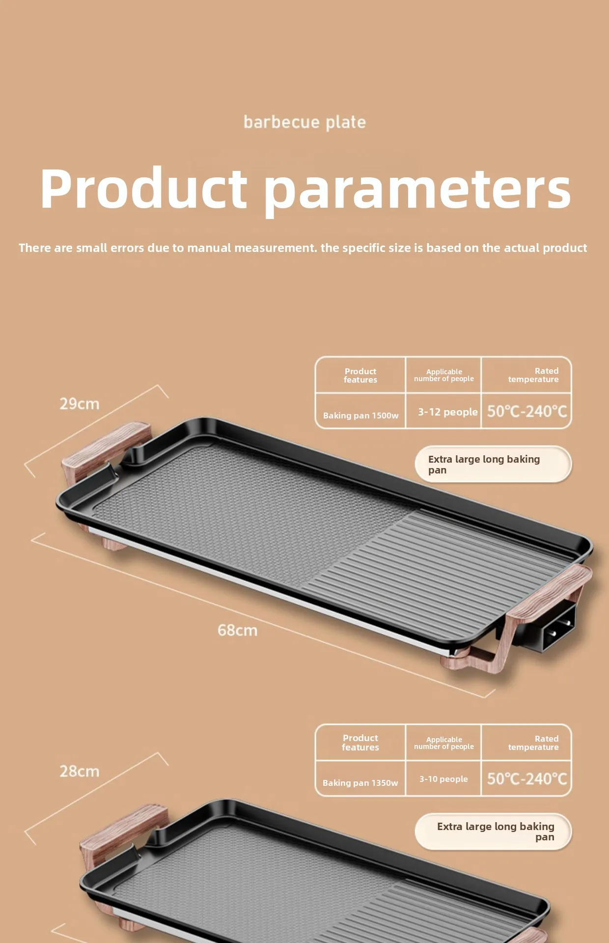 RSC Wholesale Large Smokeless Non-Stick Multi-Functional Electric Grill BBQ Family BBQ Pan 1500W EG015 Hb20a39e856dc473e850e9cf05e9e7176W