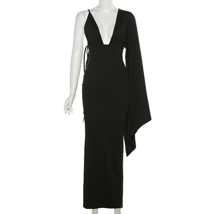 32655 Asymmetrical Maxi Long Dress Elegant Lady Dresses Women Casual ...