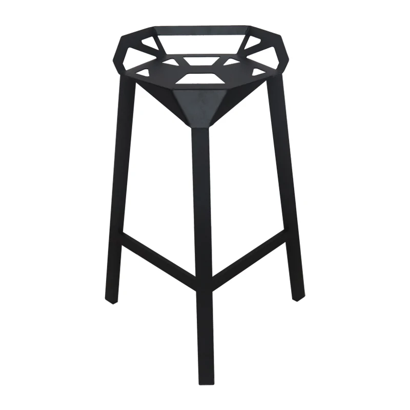 Скандинавский металлический барный стул, высокий стул для магазина напитков