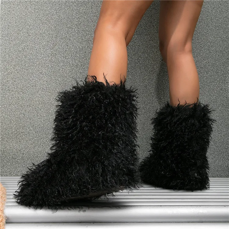 RUYI Botas De Nieve Para Mujer, Botas De Invierno, Cálidas