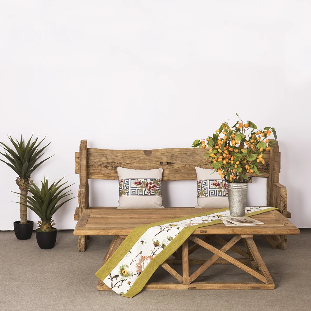Деревенский натуральный стол для дивана из переработанного дерева