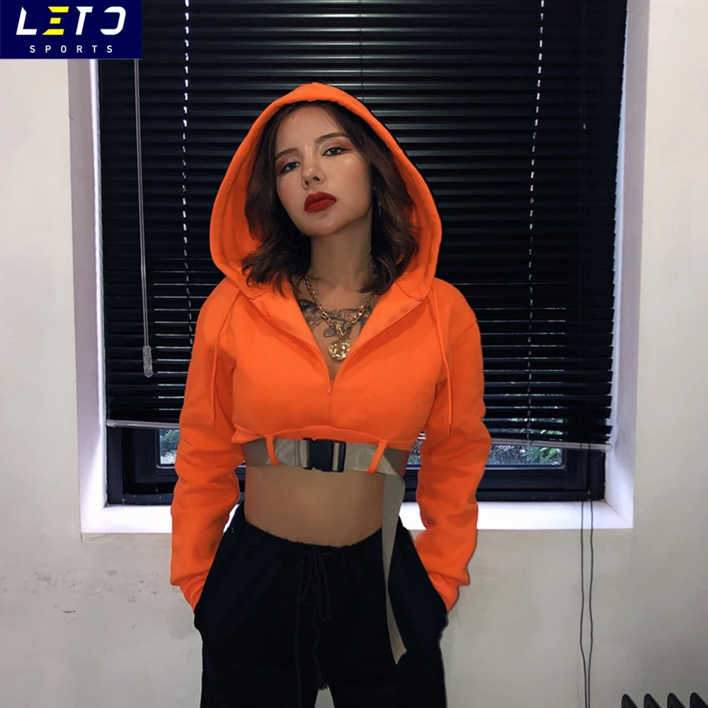 zip up orange moletom com capuz