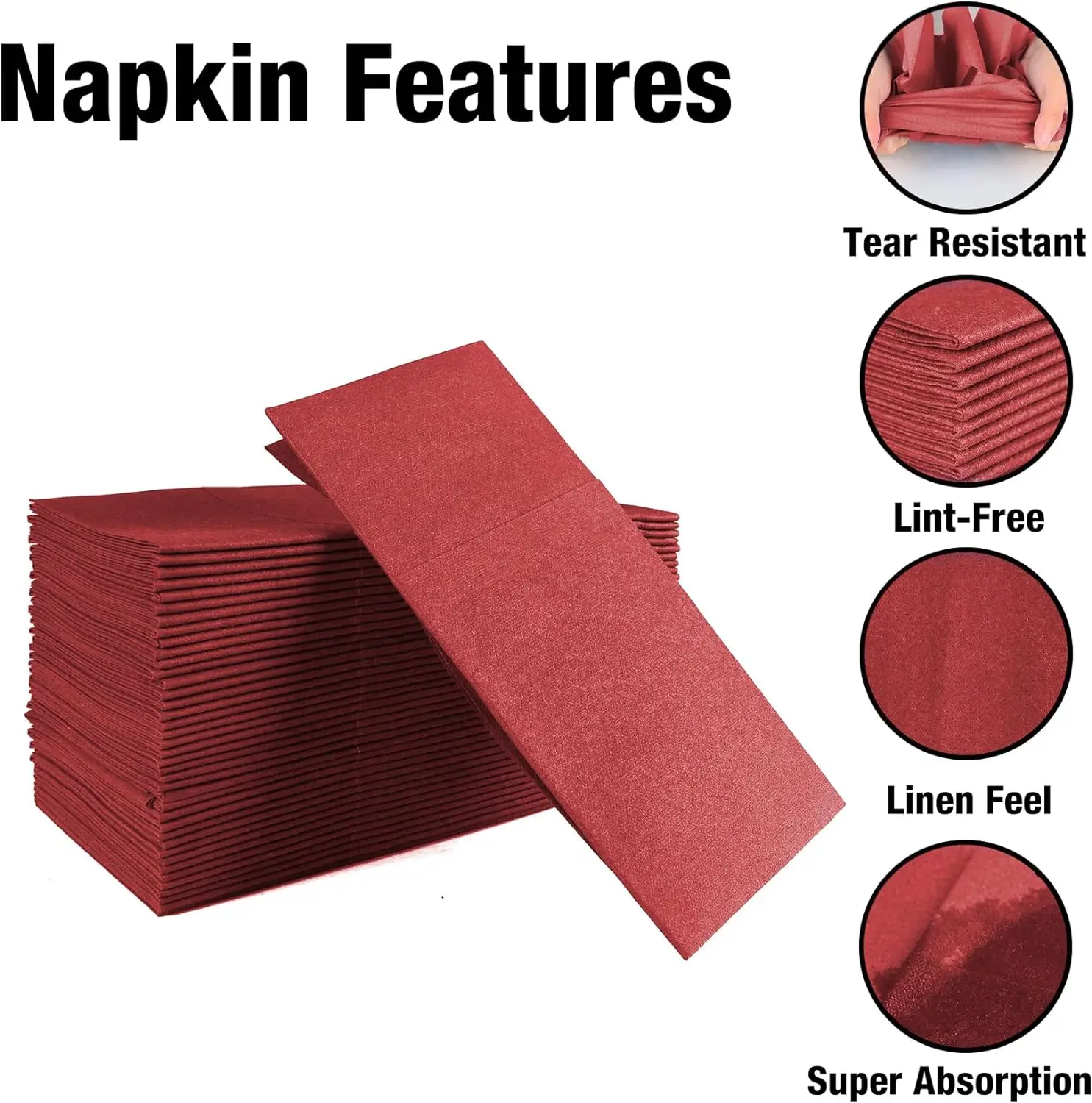 Цветные салфетки одноразовые с воздушной уложкой