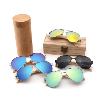 New design wooden sunglasses OEM TAC polarized wooden sunglass hot sale metal frame wooden sunglasses men 2024