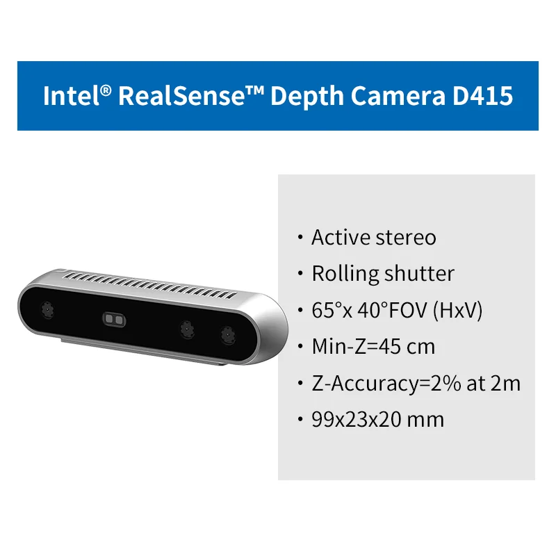 Intel Realsense Depth Camera D415 Web Camera 3D Outdoor Indoor