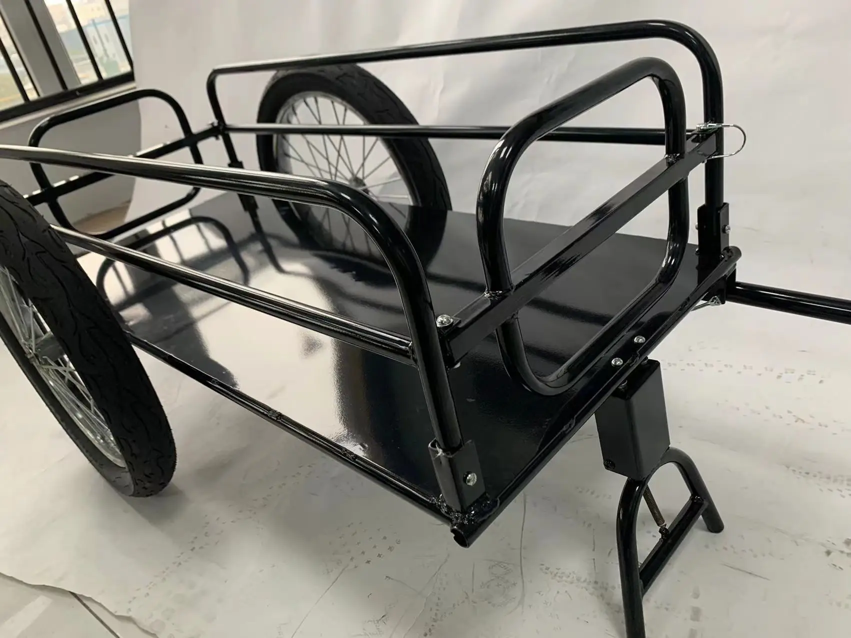 16' Wheelsquick Release Steel Large Cargo Bike Trailer Longer Trailer