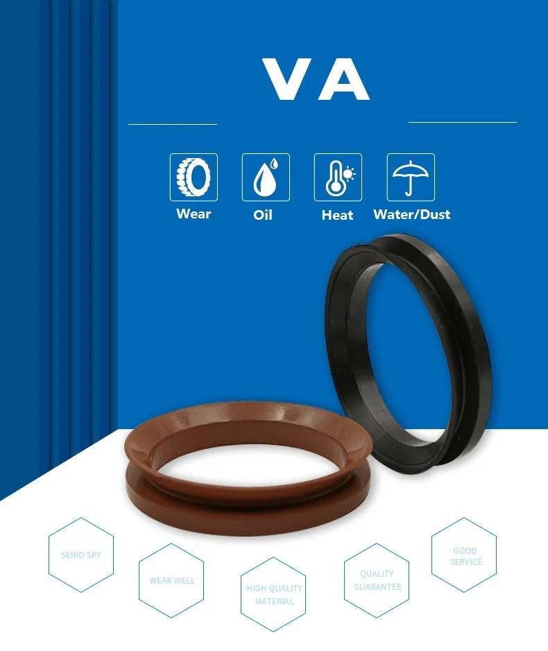 FKM V ring V-ring V-rings V seal Type VA VS VL material FPM