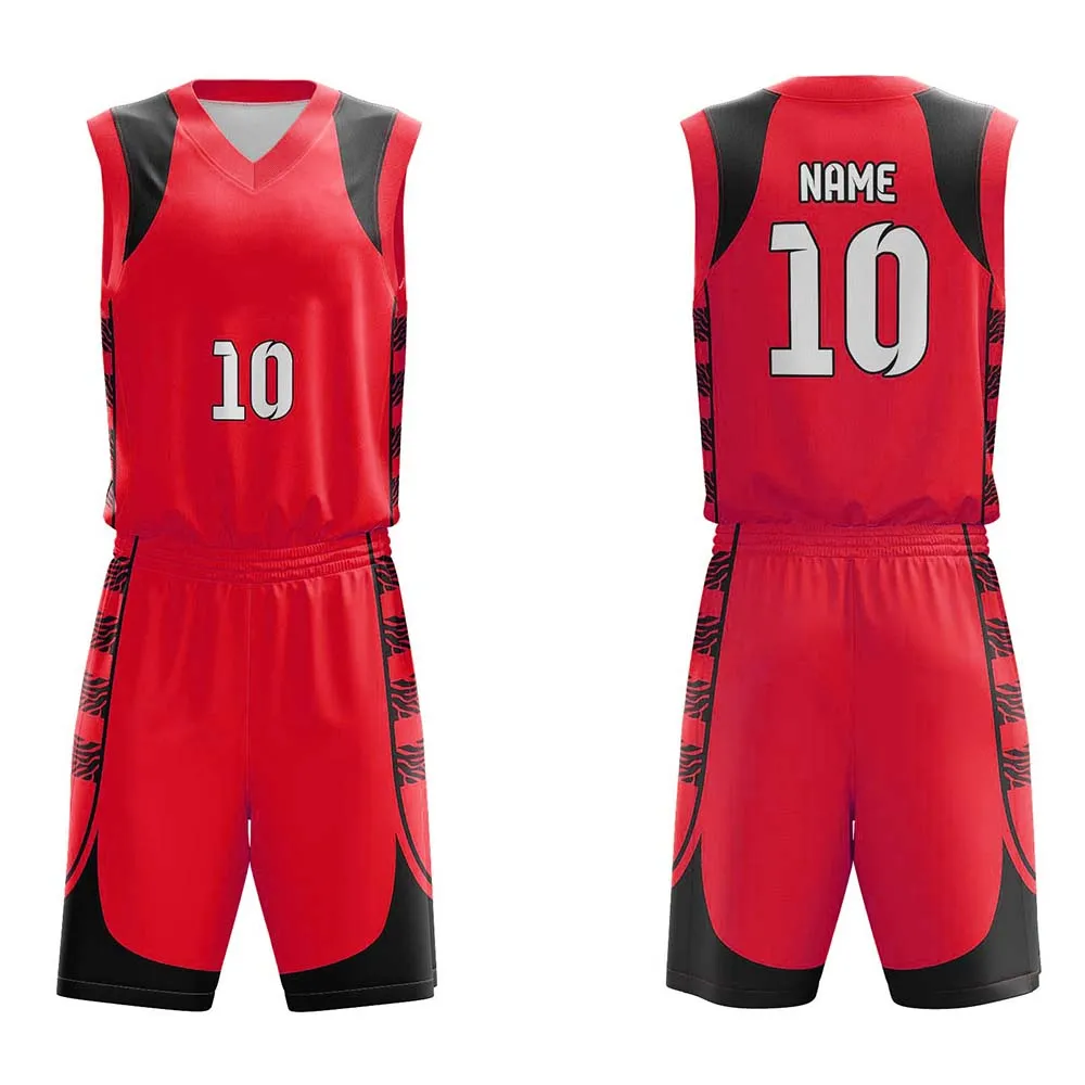 Uniforme De Baloncesto De Alta Calidad,Color Rojo,Cuello De Pico - Buy  Color Rojo Uniforme De Baloncesto,Cuello En V Uniforme De Baloncesto,Camuflaje  Uniforme De Baloncesto Product on 