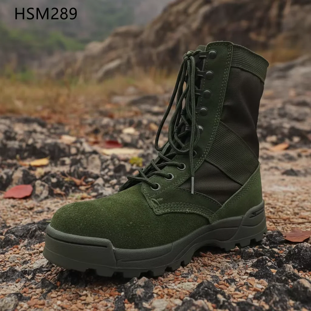 HY, miškų tyrimams skirti vandeniui atsparūs nylono audinio žali batai džiunglėse, praktiški, patogūs, paslėptas smūgiui atsparus pamatas, medžiokliniai batai HSM289