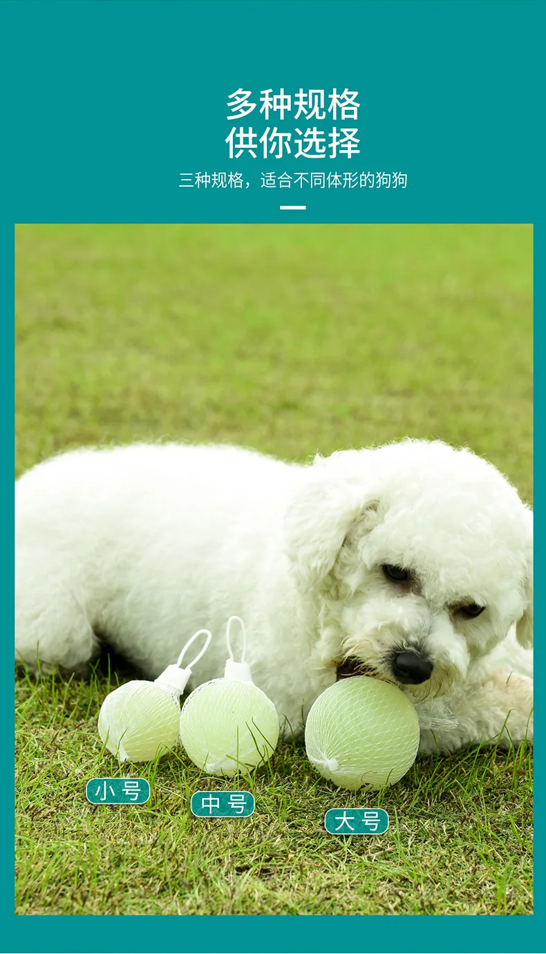 Factory Wholesale Luminous Ball Durable Pet Chew Interactive Teeth Cleaning Dog Squeaky Toys