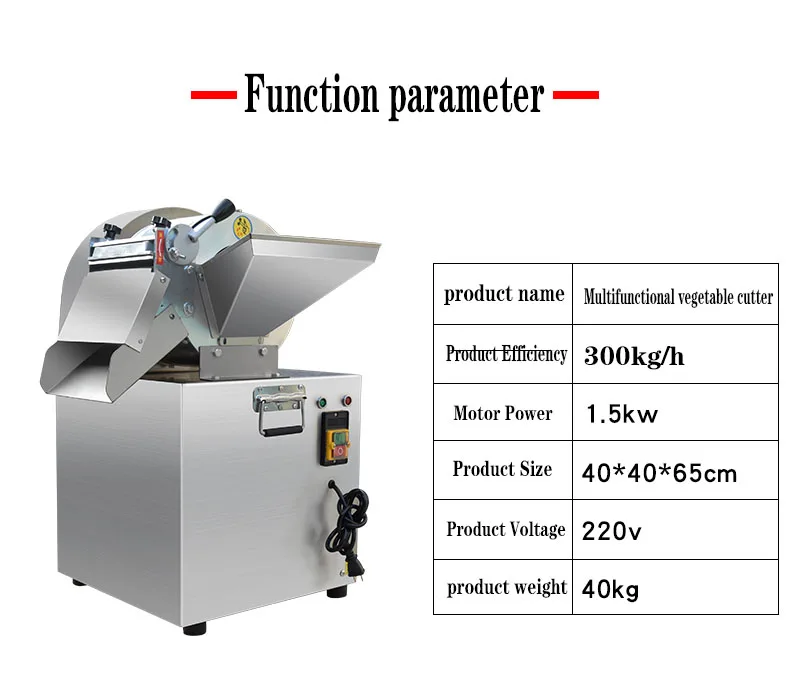 QIJI Electric Vegetable Cutter Multi Function Vegetable Fruit Onion Carrot Potato Radish Vegetable Slicer Machine - Image 3