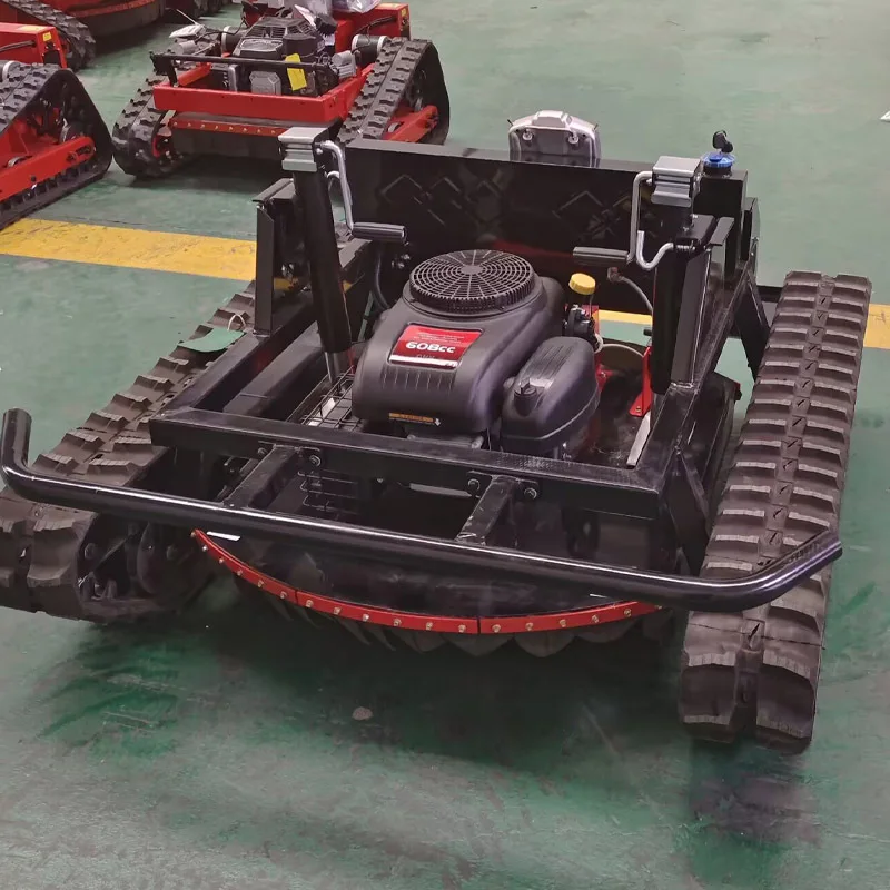 Intelligent Remote-controlled Gasoline Lawn Mower Tracked Lawn Mower Lawn Mowing Household Lithium Electric Weed Killer