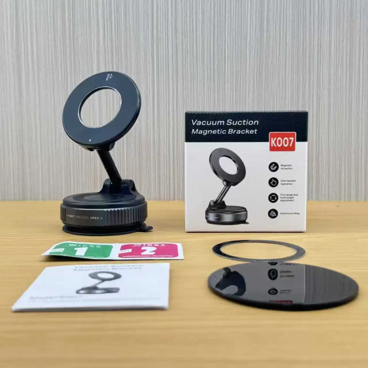 Support Magnétique Voiture Homirty - Ventouse Réglable 360° Pour Téléphone/Tablette - Compatible Ordinateur Portable