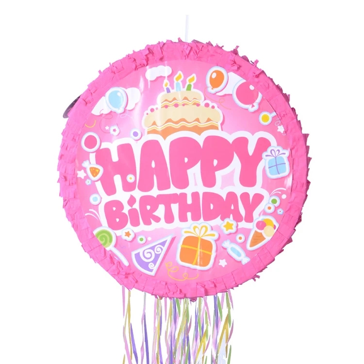 Модная детская пината для торта, трехслойная пината в форме торта, бумажная пината для вечеринки для детей