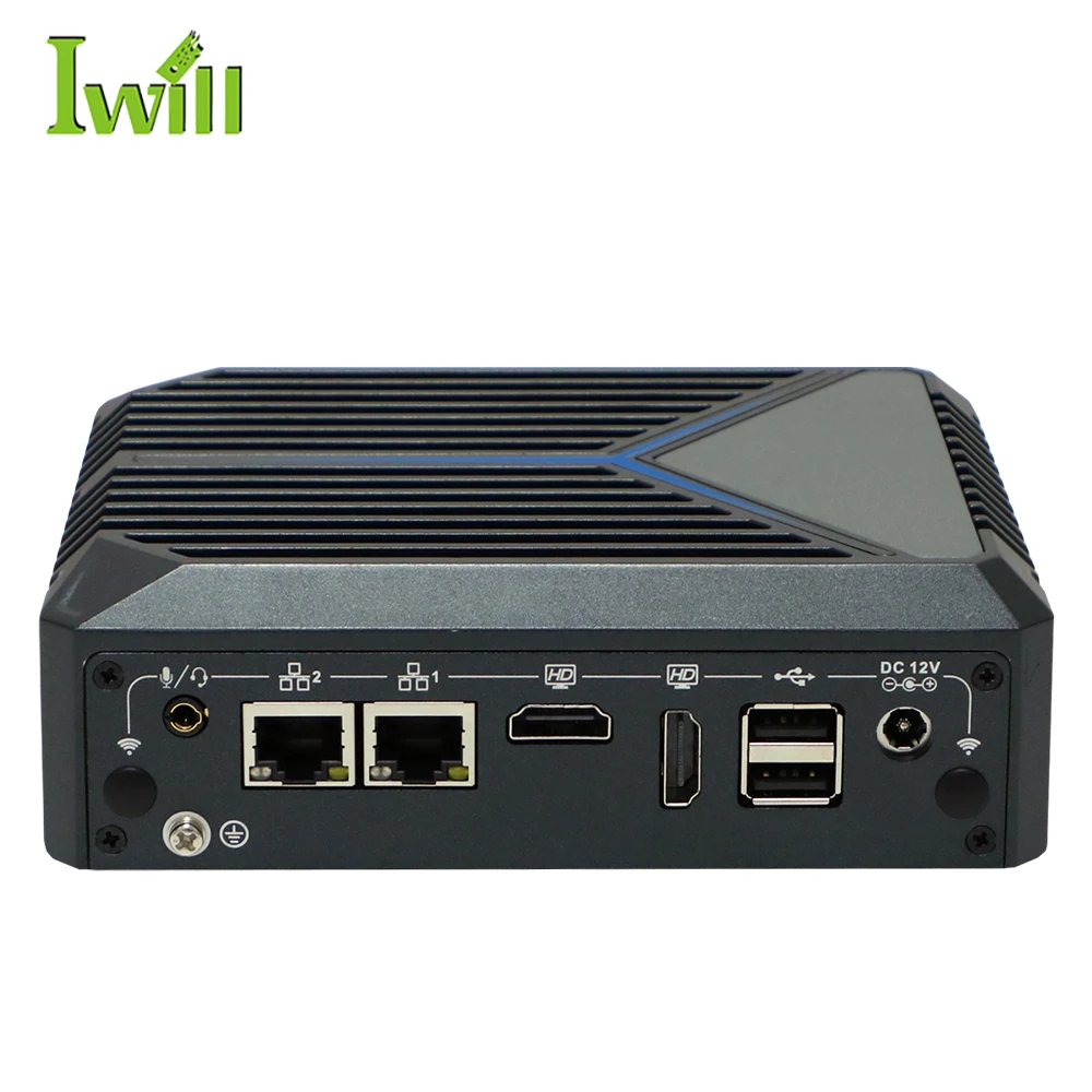 Iwill Nano Fanless Industrial Mini Pc J6412 4gb Ram 64gb Ssd Ubuntu Linux  Micro Computer