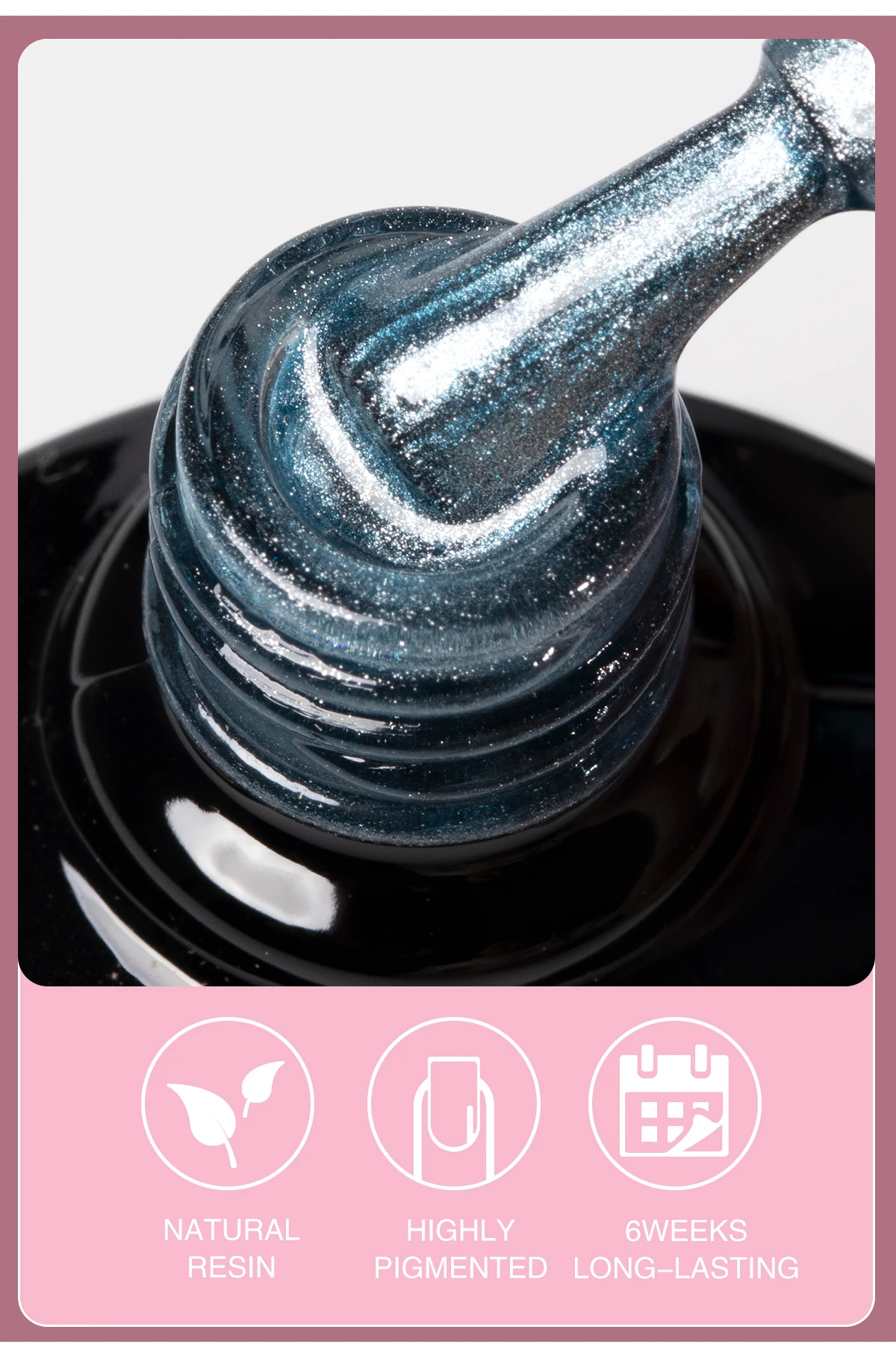 HONEYGIRL New Color Porcelain holographic magnetic Cat Eye Collection Gel Polish 15ml Magnetic Cat Eye Gel manufacture