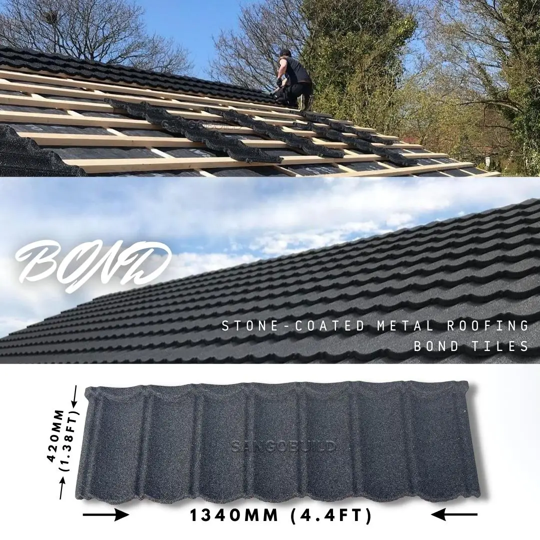 Sri Lanka Stone Coated Steel Roofing Tile 0.4mm Roofing Sheets,Ghana