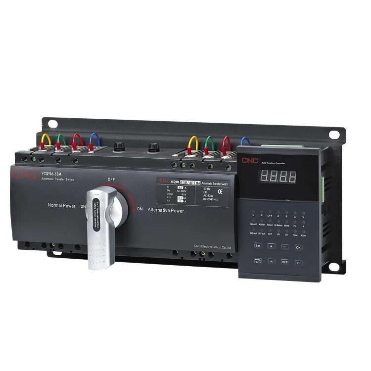 CNC New Design 3P 4P ATS  63a 125a 250a 400a 630a Automatic Transfer Switch Dual Power Transfer Switch