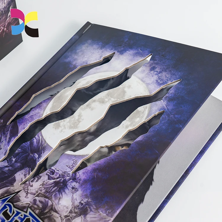 Custom  Offset Printing Embossed Surface Hard Cover A5 A4 Novel Book Printed From Pdf